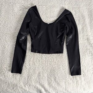 Lululemon Black Sparkly bodycon longsleeve